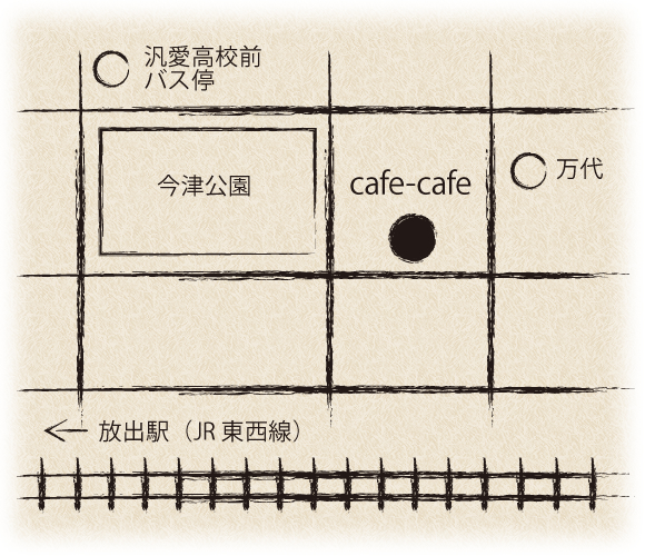 cafe-cafeばらんす食堂の地図